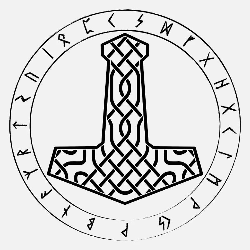 Mjöllnir Wikinger symbol