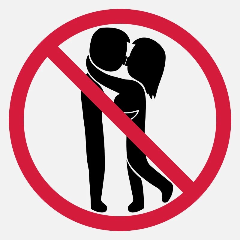 Signe interdit de baiser