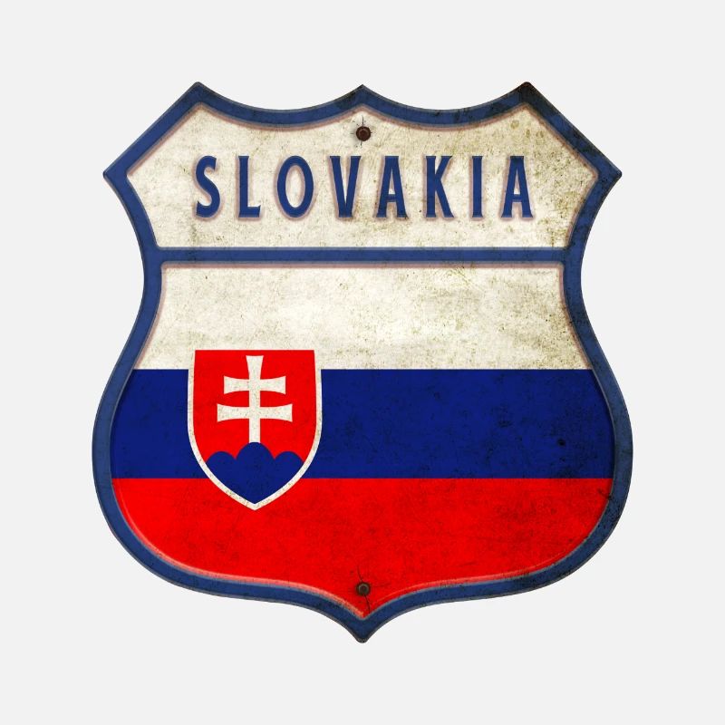 Slowakei Flaggen Wappen Design