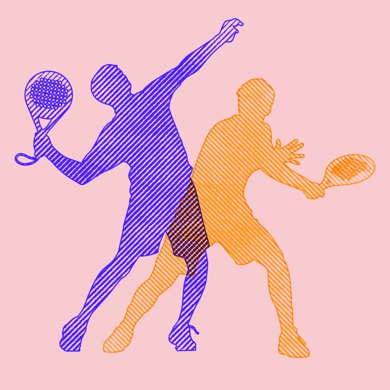 Padel Training Player Trainer Padel Game Racket