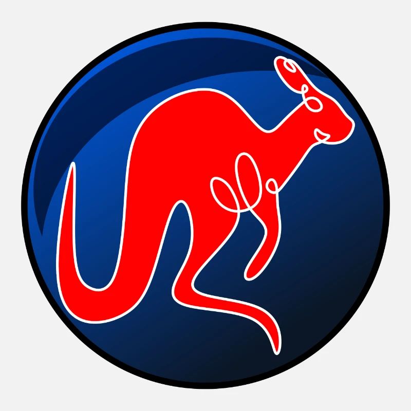 KANGAROO LINE DRAWING MARSUPIALS