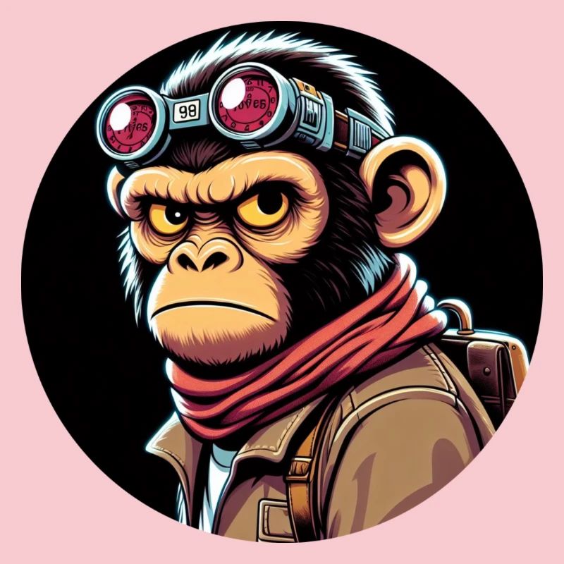 Monkey with glasses Evil Eye