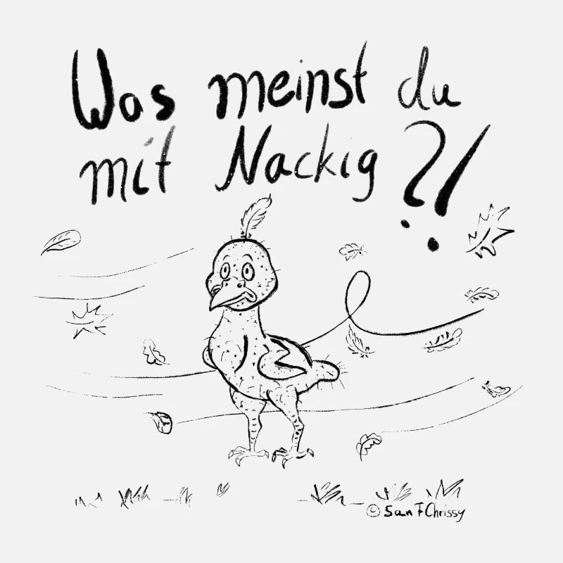 Un oiseau en mue dans le vent d’automne