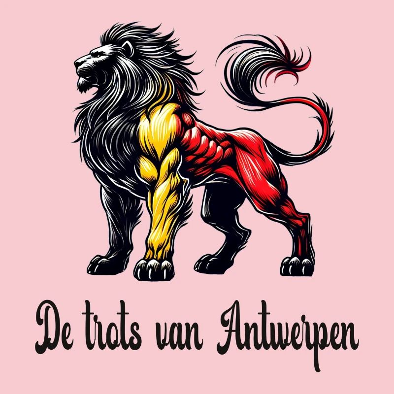 Design du drapeau lion d'Anvers