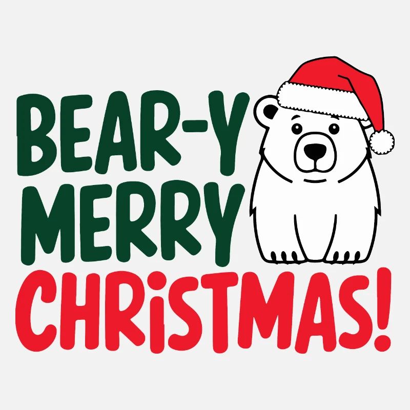 Conception de Noël Ours Festif