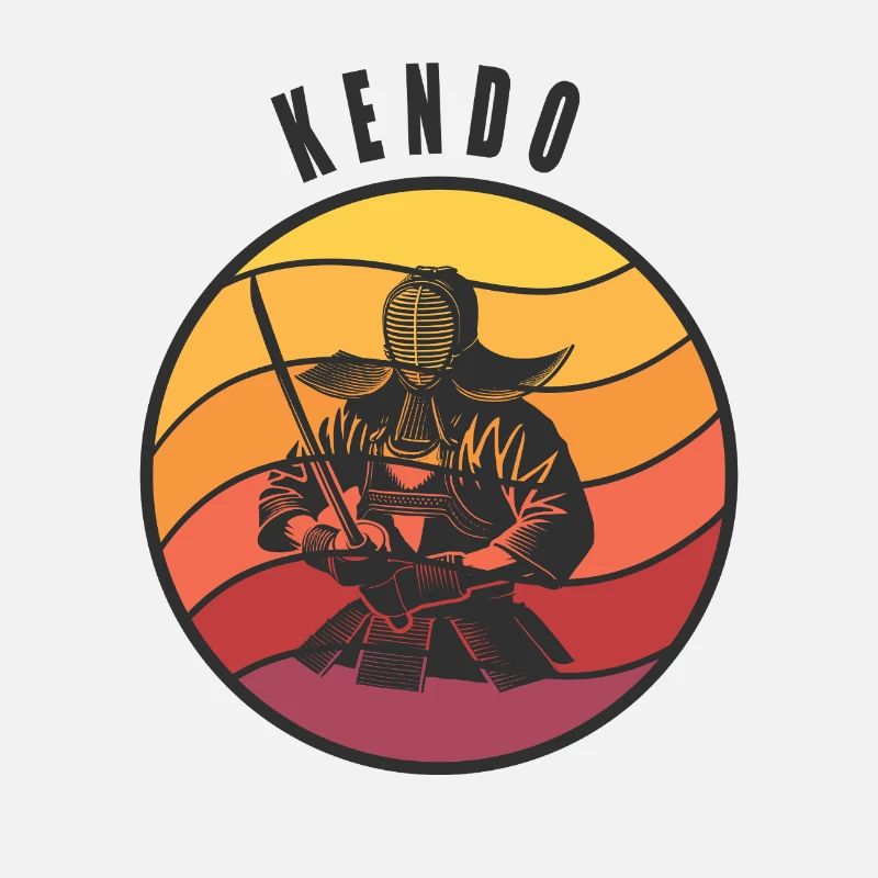 Style samouraï Kendo rétro