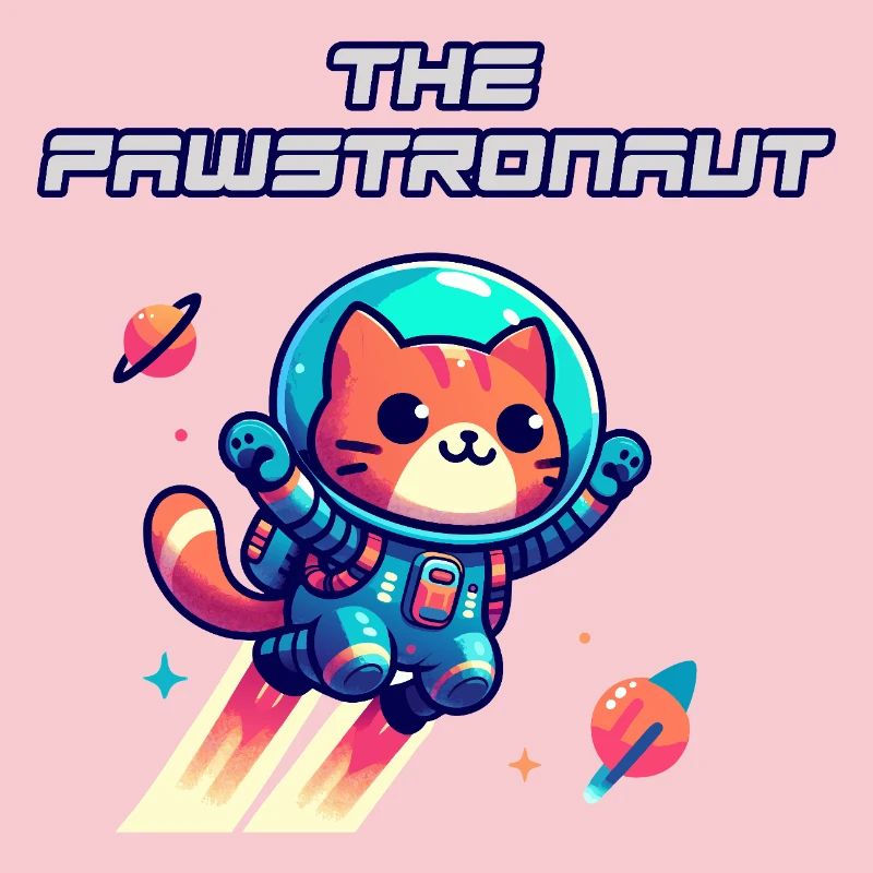 L’astronaute Cat dans l’espace