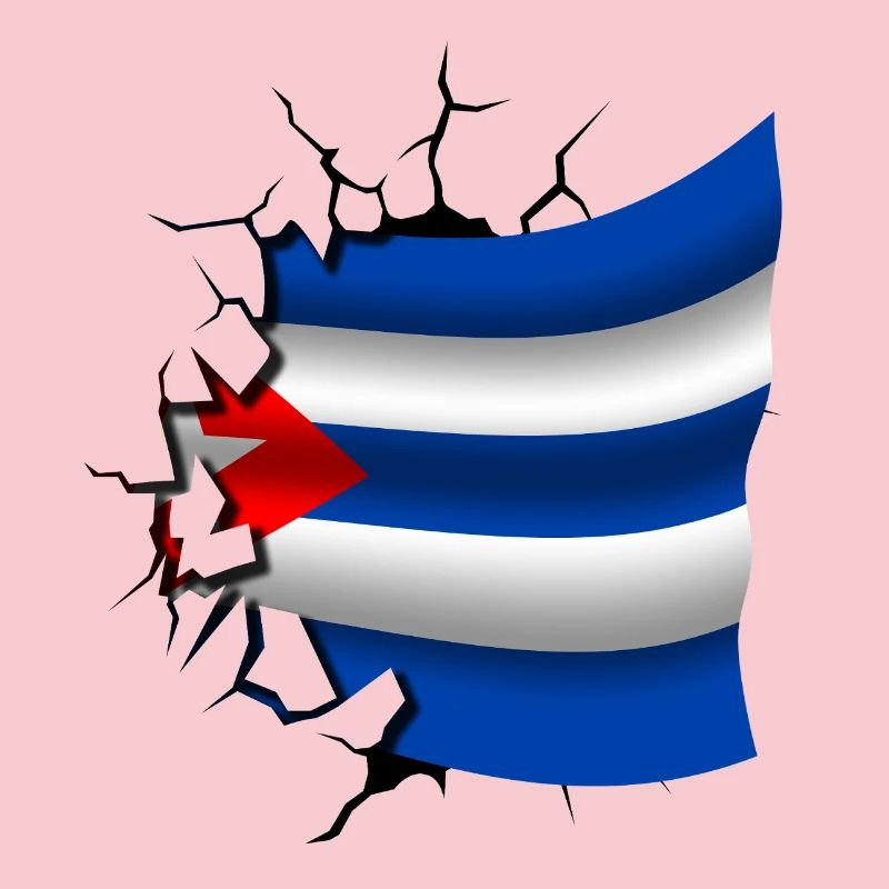 Drapeau de Cuba - Cuba - Drapeau Broken Design