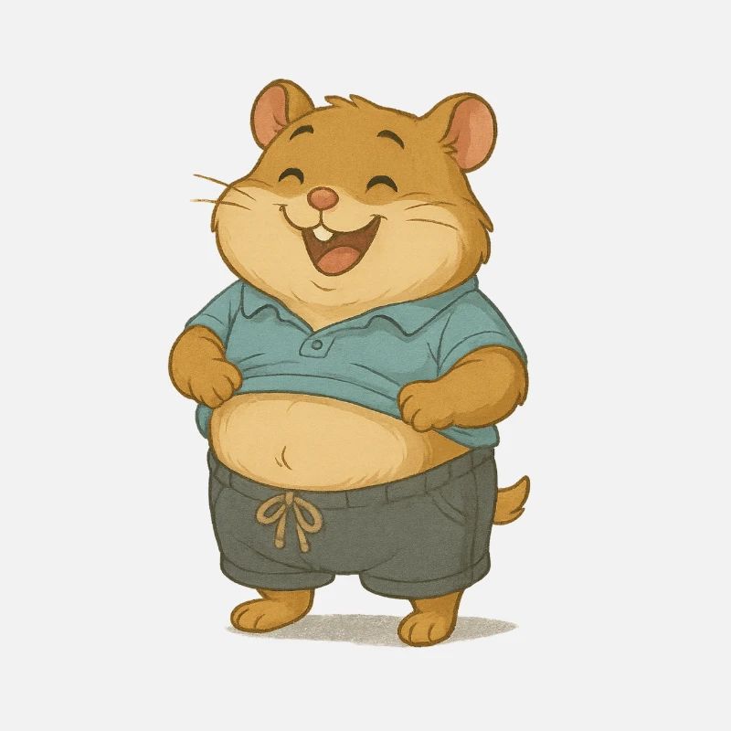 Hamster réfrigéré au look décontracté