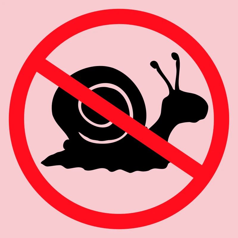 Panneau d'interdiction d'escargots sans préavis
