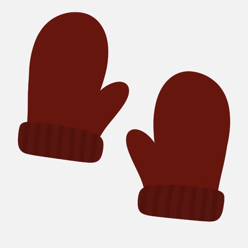 Illustration de mitaines d’hiver confortables