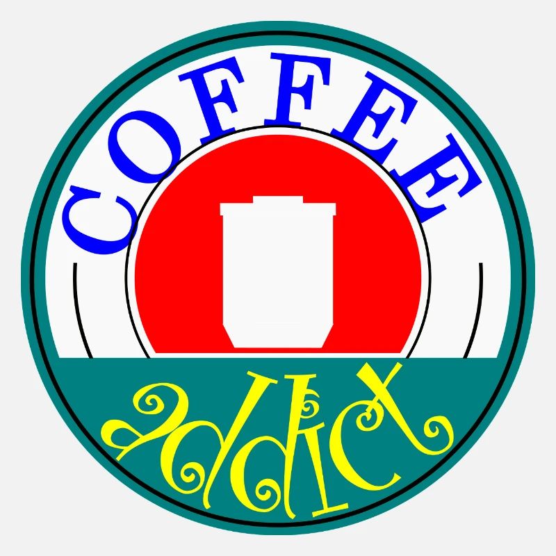 Coffee Addict Retro Abzeichen Design