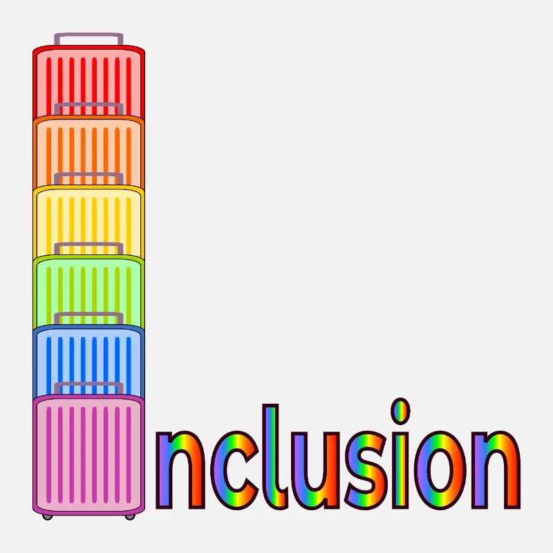 INCLUSION PRIDE RAINBOW SUITCASE