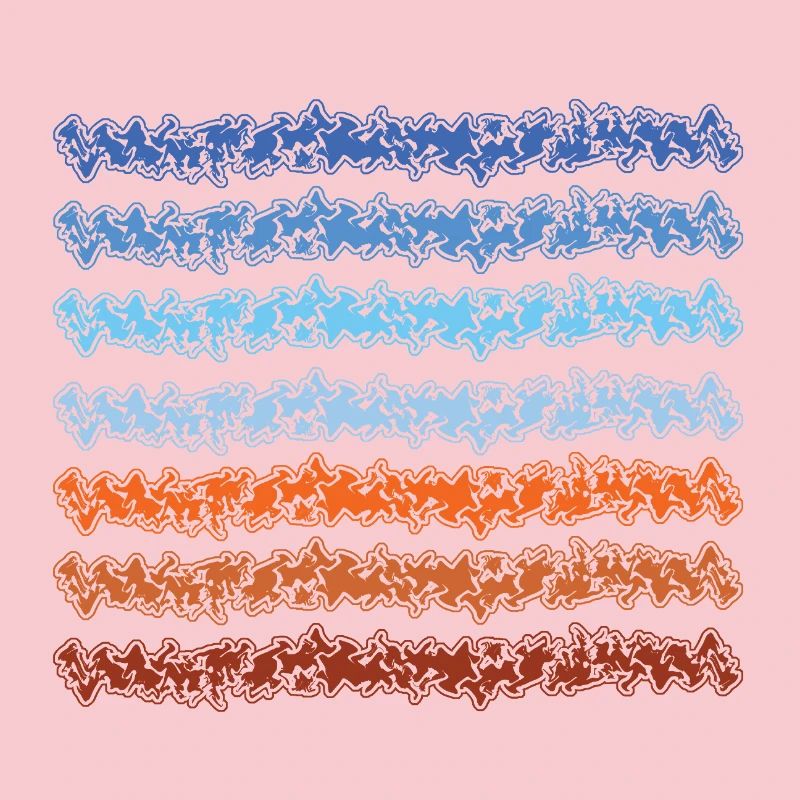 Abstract gradient lines design