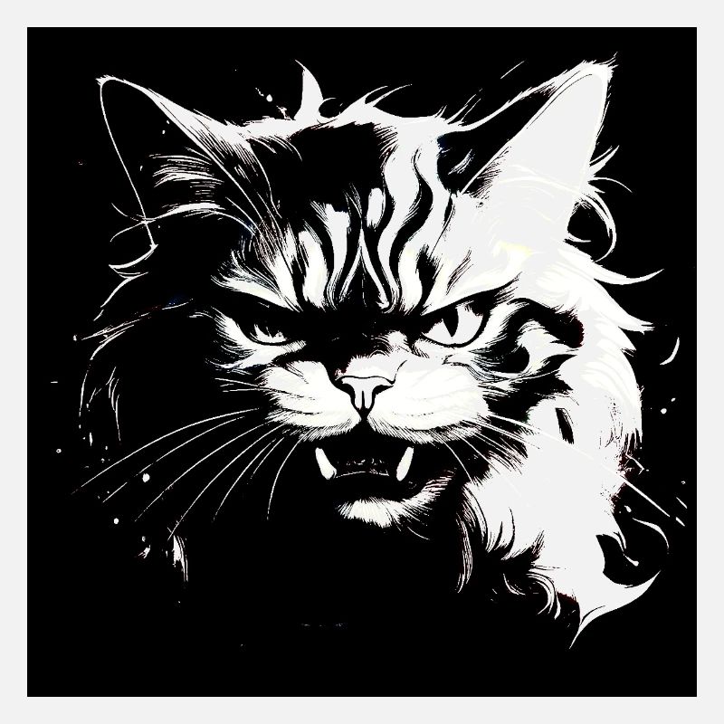 Angry cat