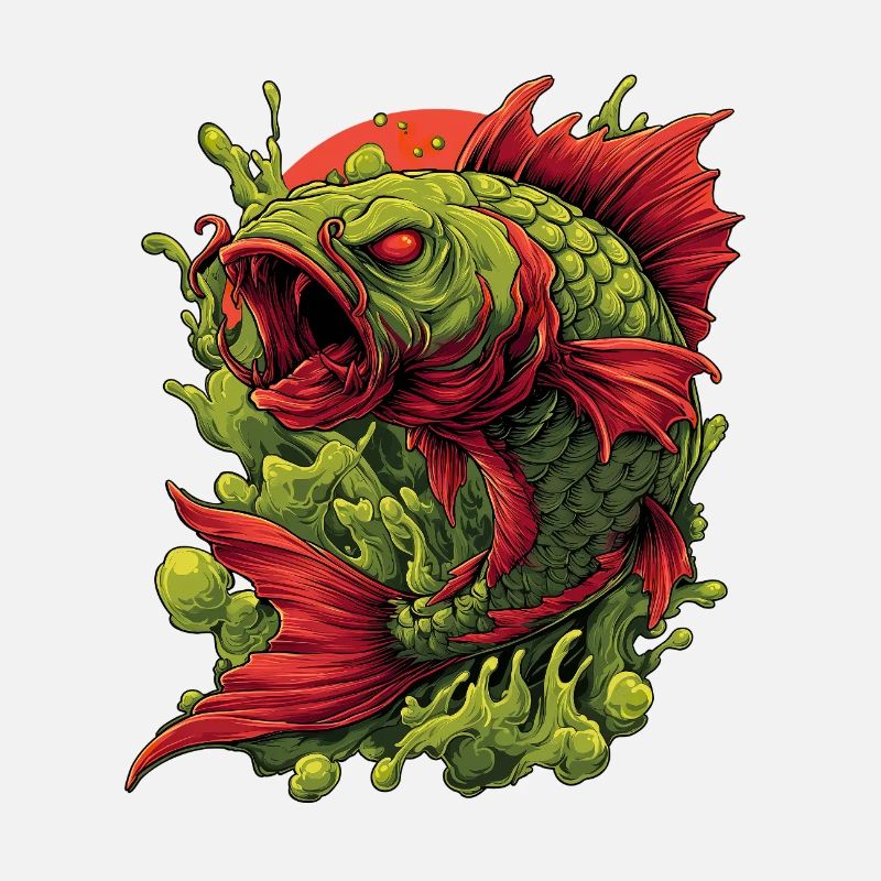 Smaragd-Koi-Wut-Spritzer