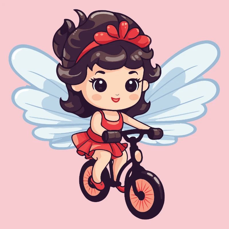 Fairy Cute Bicycle Comic