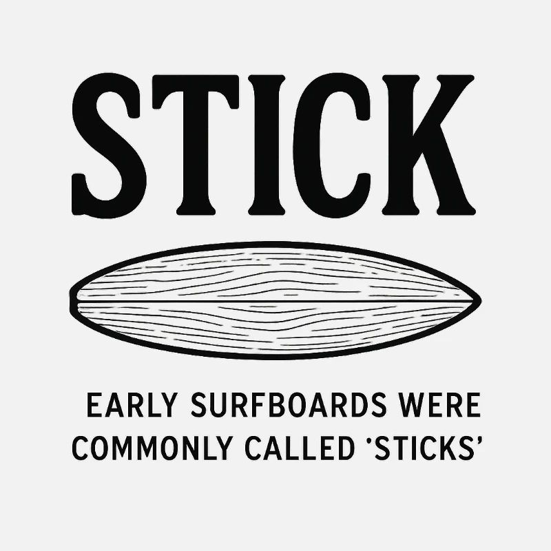 Frühe Surfboards Sticks