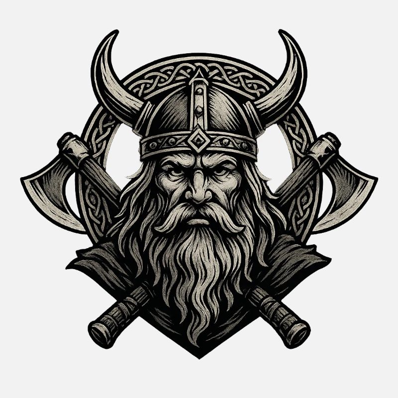 Wikinger mit Axt Odin Thor Walhalla Krieger
