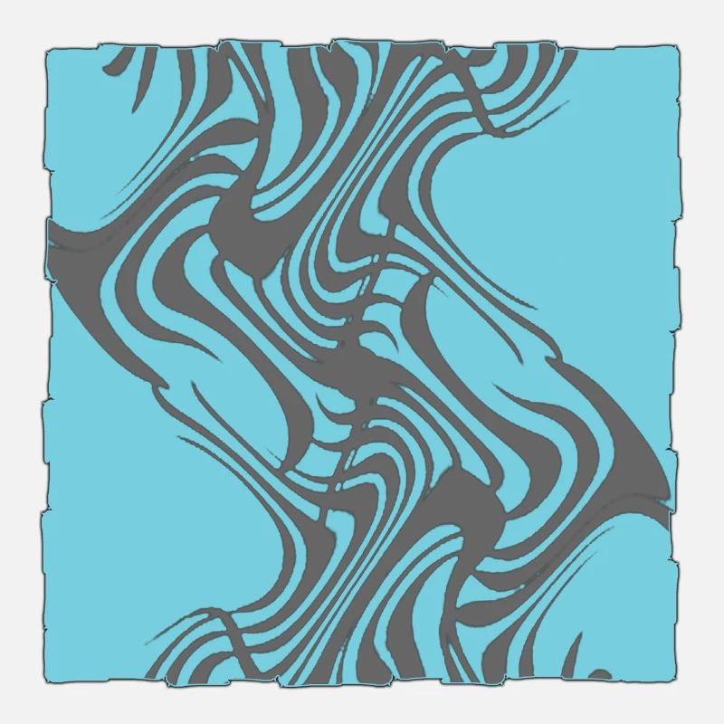 Zebraisches Muster Cyan