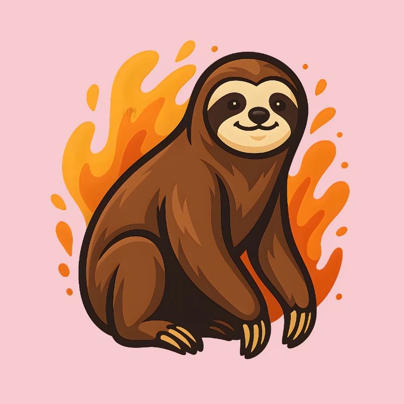 Flaming sloth
