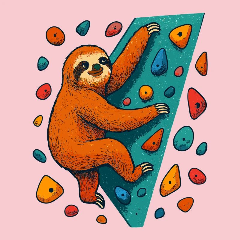 Bouldering Sloth Climbing Boulder Climber