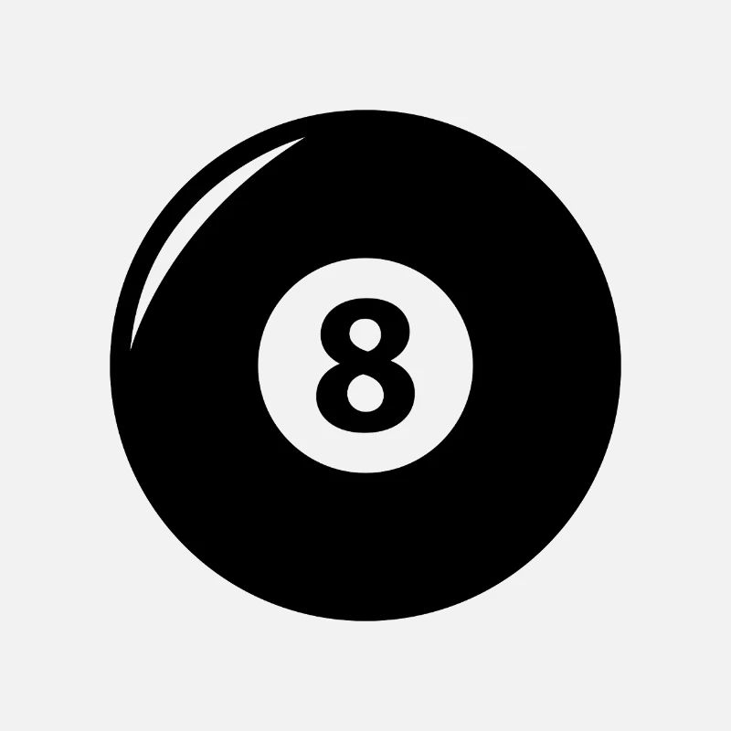 8 schwarze Billards