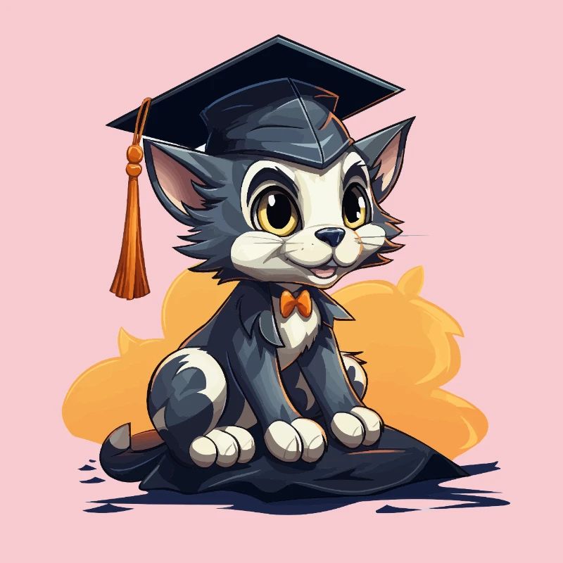 Kitten with cap