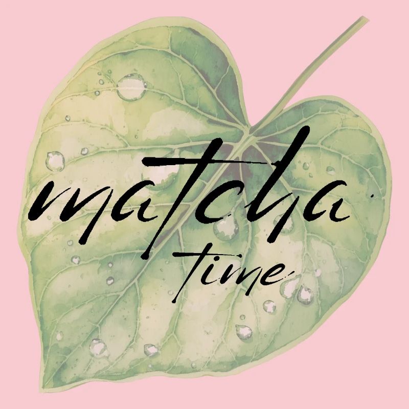 Matcha, feuille, vert, temps