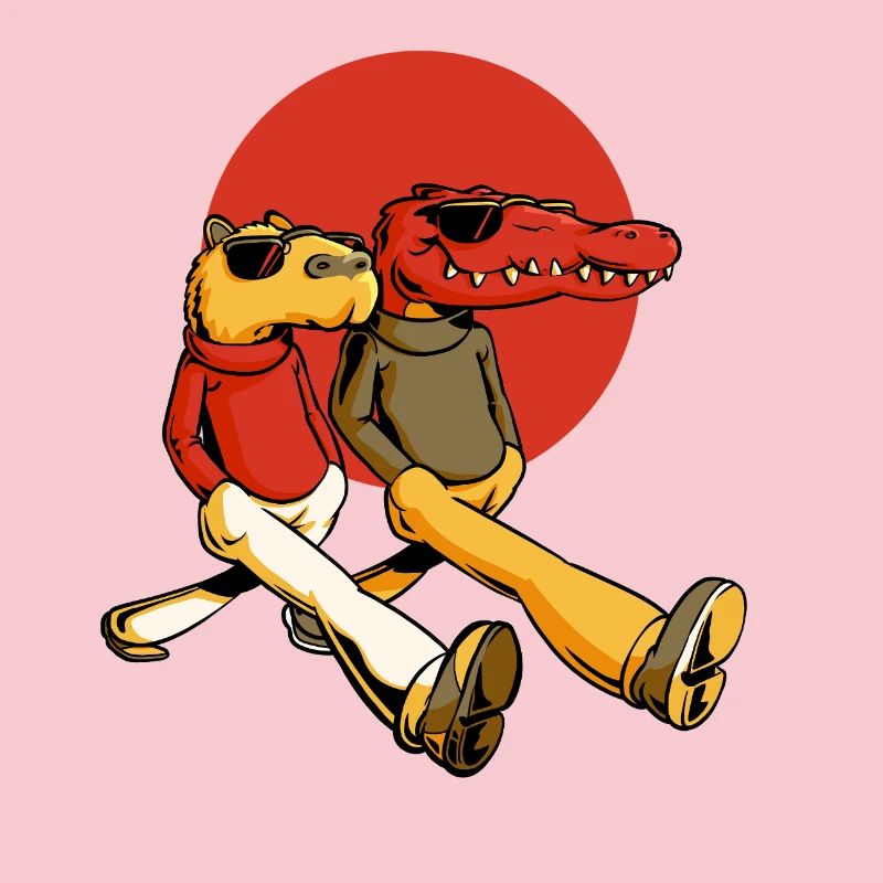 Capybara and Gator