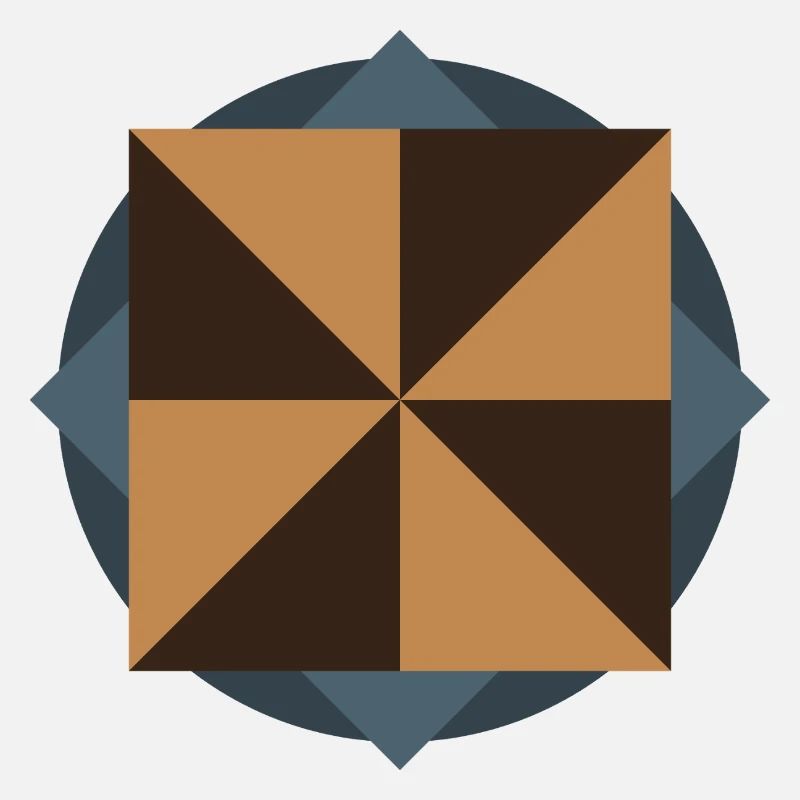 GÉOMÉTRIE DU NOYAU PYRAMIDAL | Œuvres d’art Basic Shapes