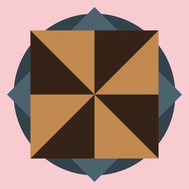 GÉOMÉTRIE DU NOYAU PYRAMIDAL | Œuvres d’art Basic Shapes