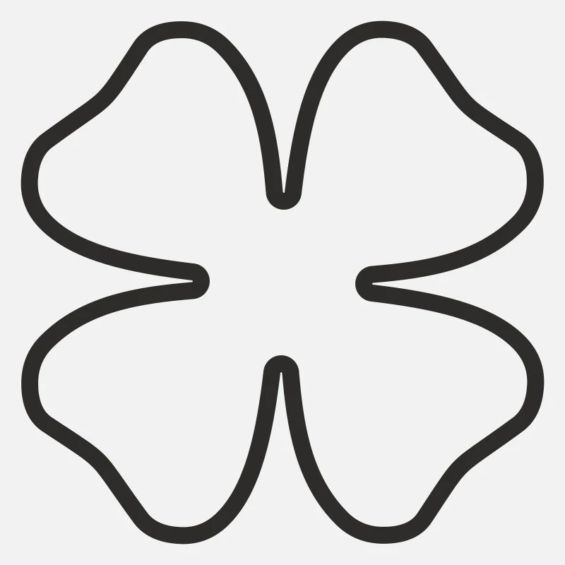 Lucky Charm Shamrock – Design minimaliste