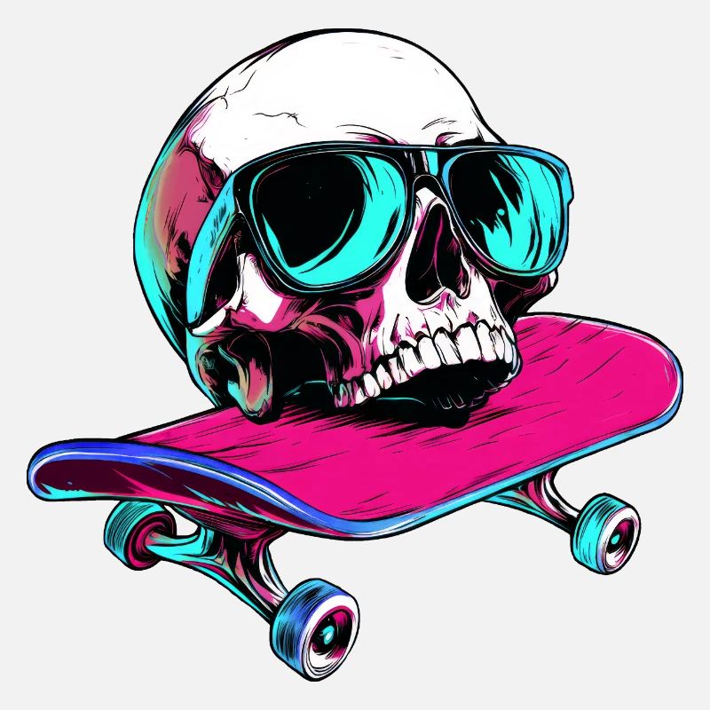 Totenköpfe Skateboard - 1990