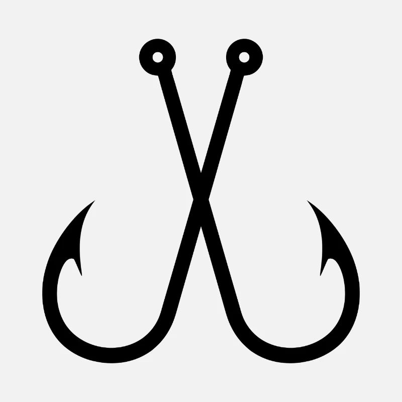Crossed Fish Hooks