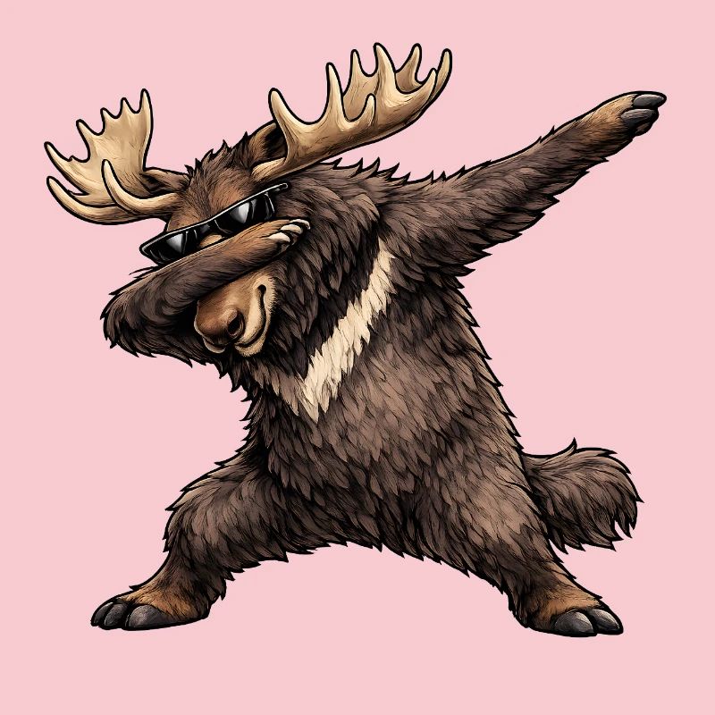 Dabbing Moose