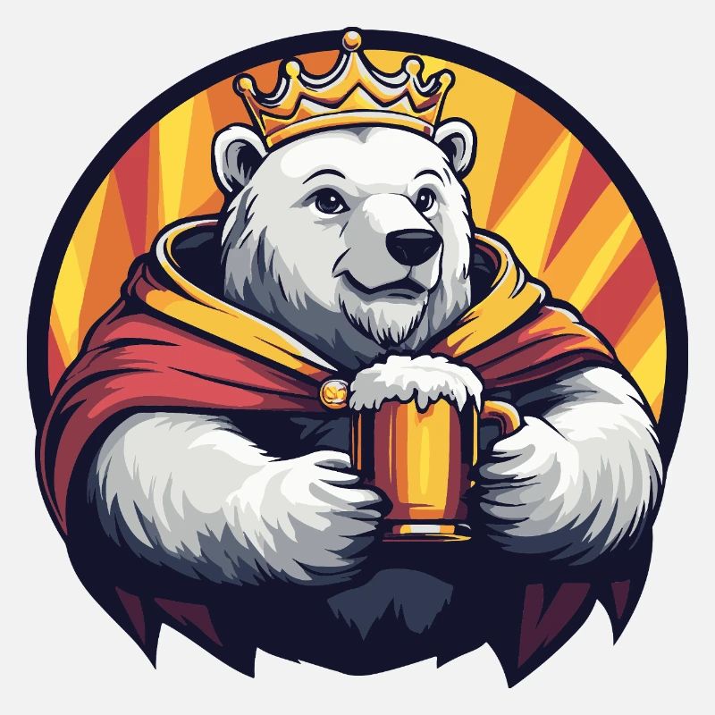 Eisbär Bier Lustig
