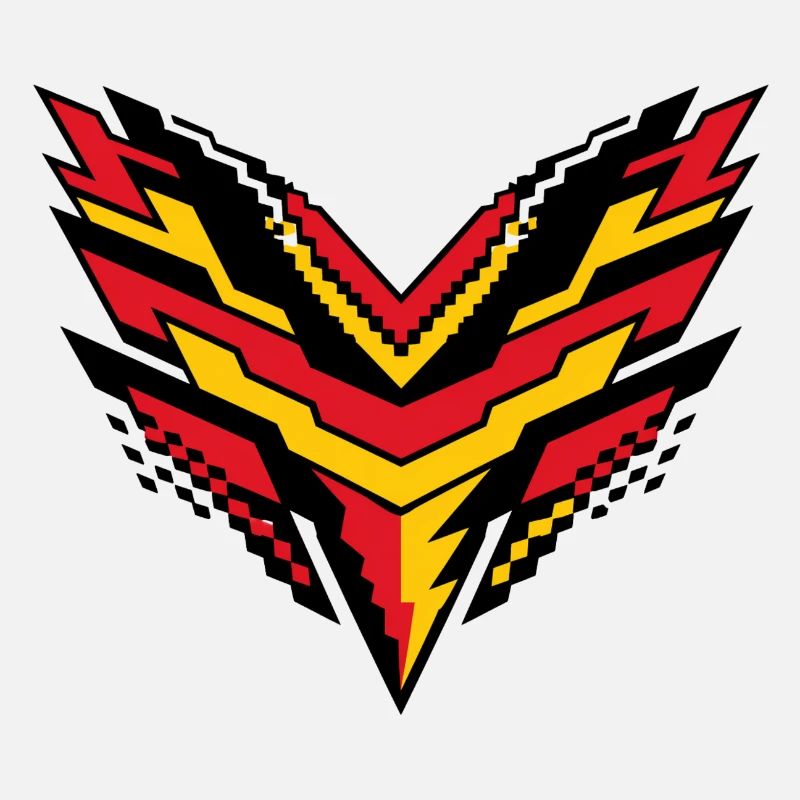 V-Pixelsturm Kontrast-Logo