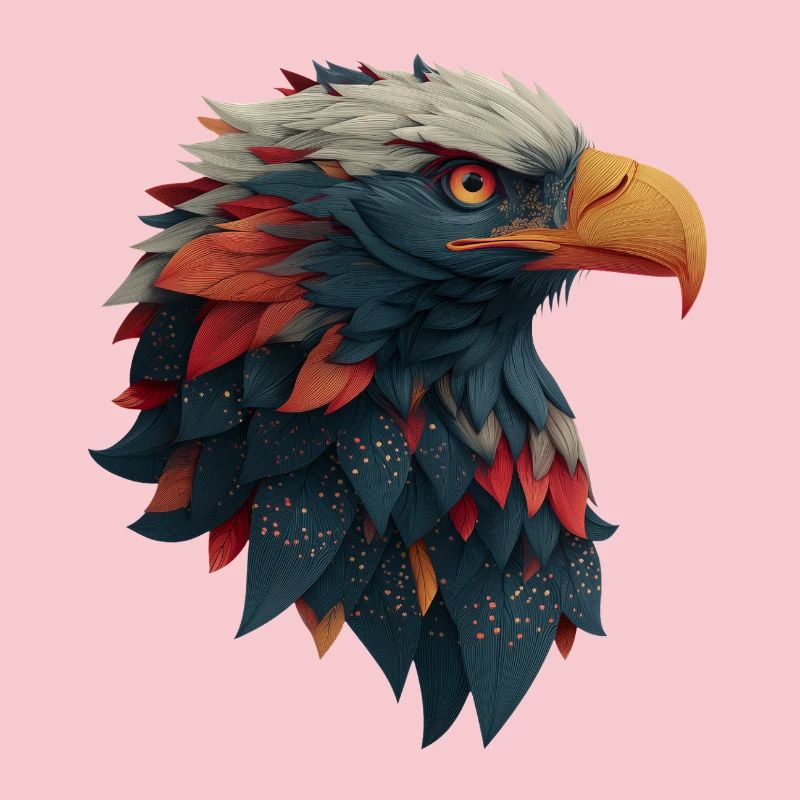 Powerful Eagle Head, Strong, Determined Gift
