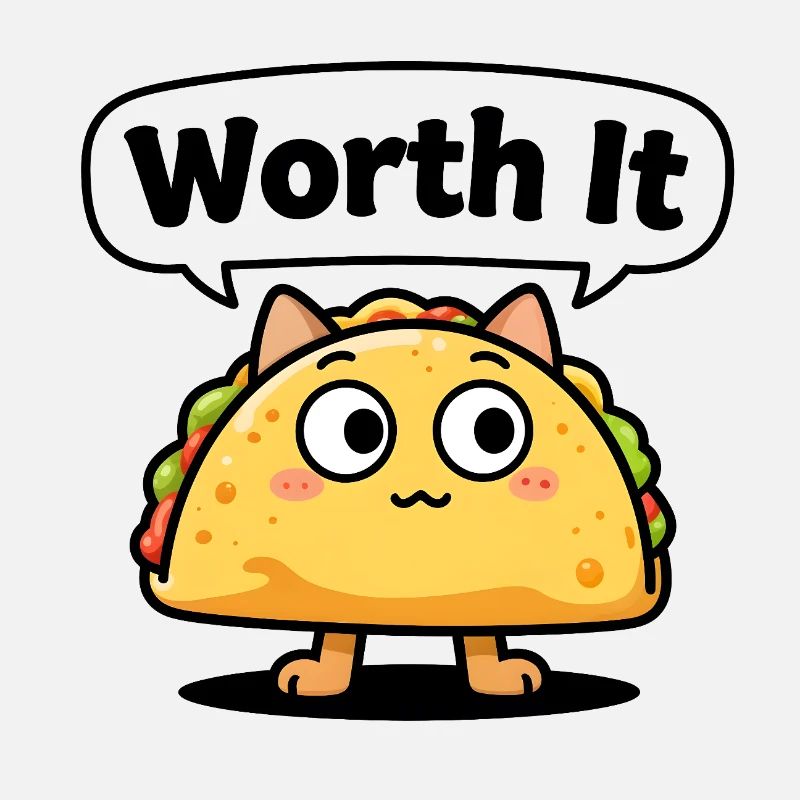 Expressive taco cat – even "Worth It"