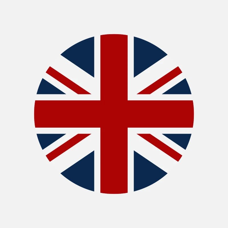 Drapeau britannique en forme de cercle