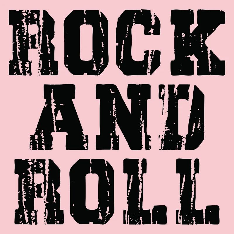 Rock and Roll Distressed bold Typography Design