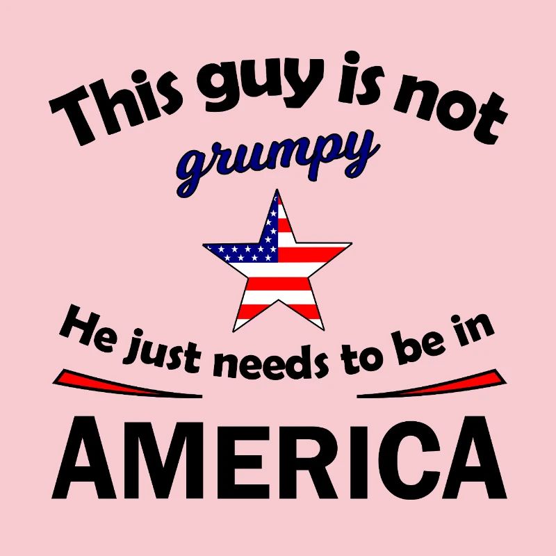 Grumpy Star with US Flag Star