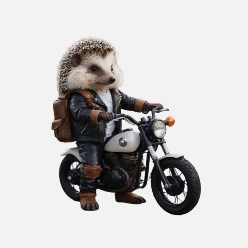 Herisson motard