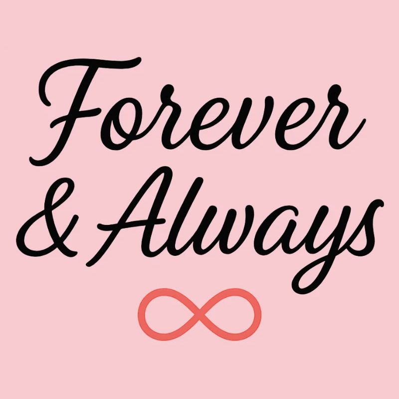 Conception de typographie de symbole de l’infini éternel