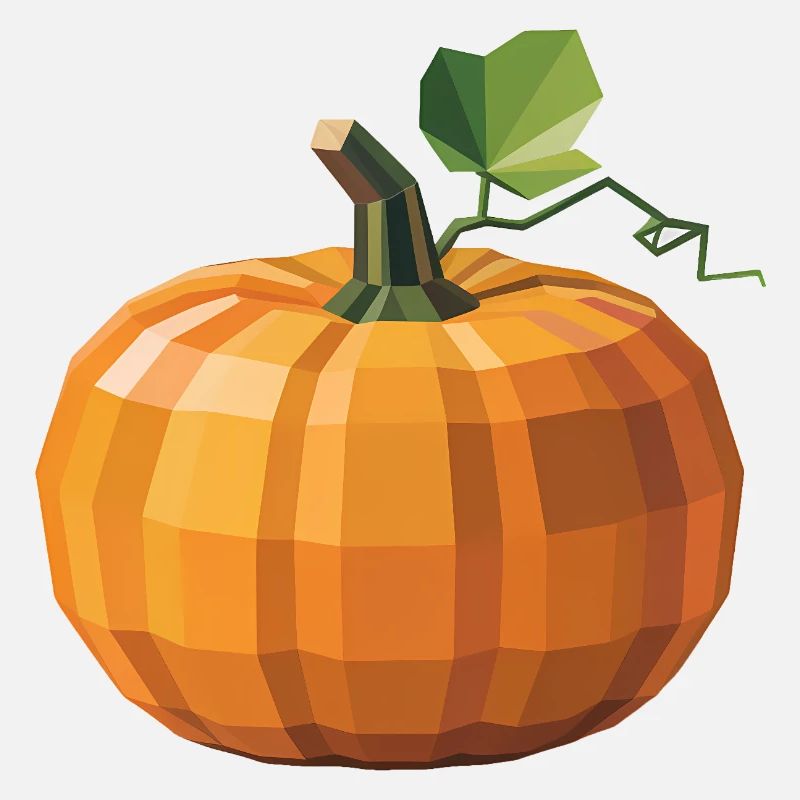 Pumpkin - Cool Low Poly Logo
