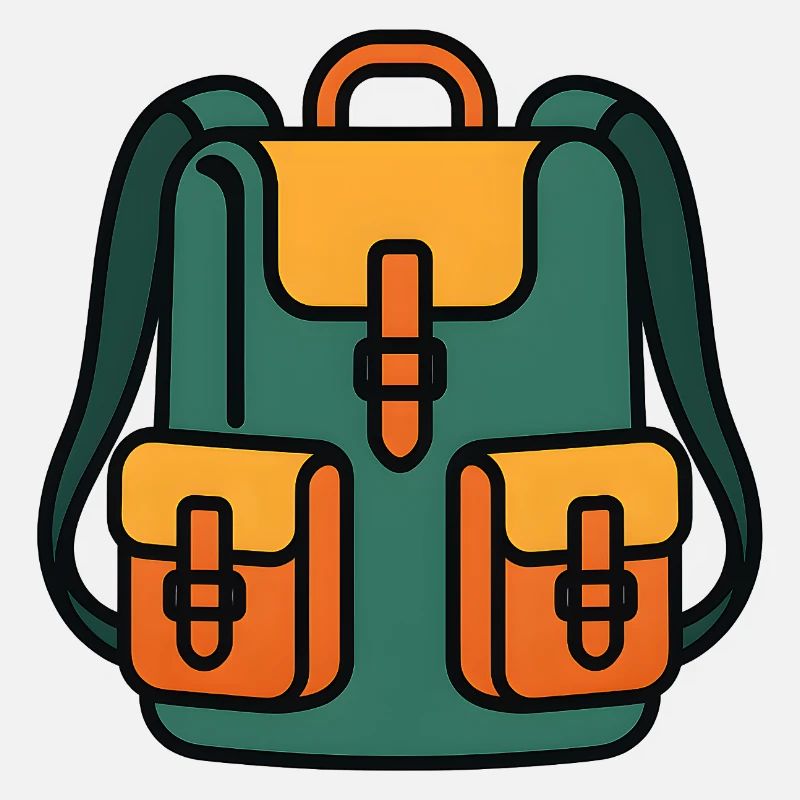Colorful backpack