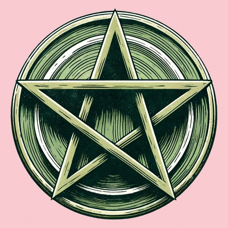 Emerald Pentagram Crest
