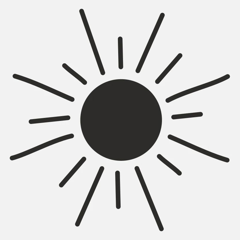 Soleil tiré joyeusement