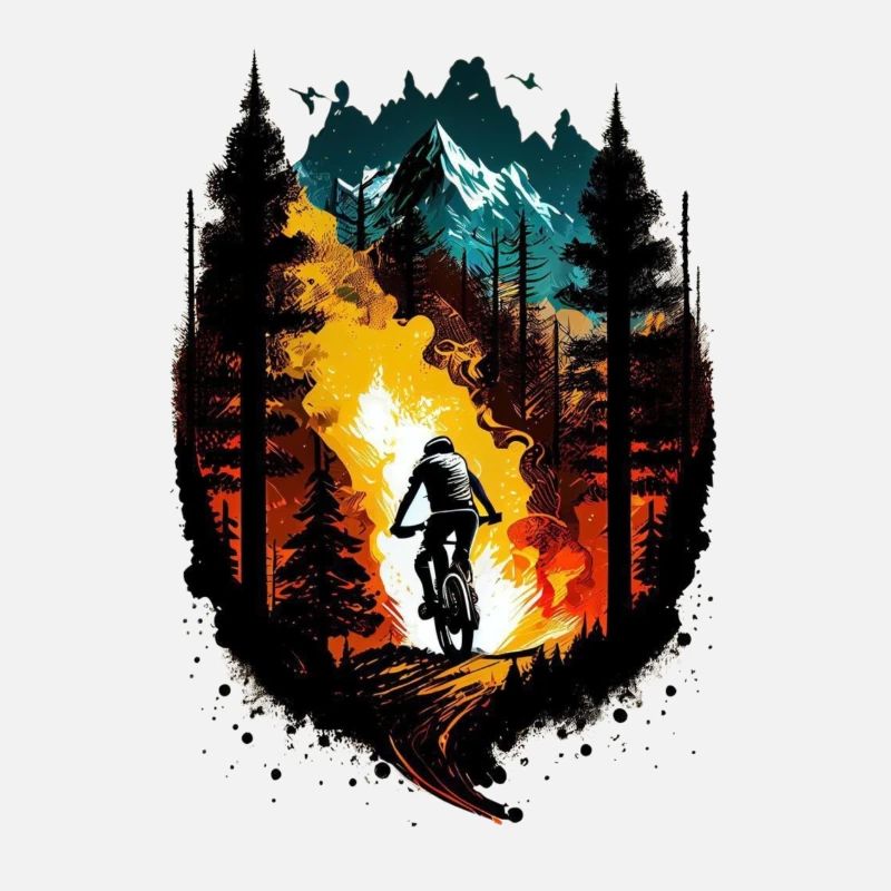 Mountain cyclist